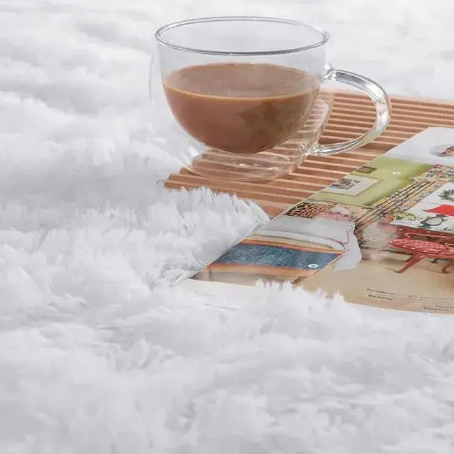 Tapis Shaggy Minimaliste Confort & Douceur Blanc – Collection Maison Lova Maison lova