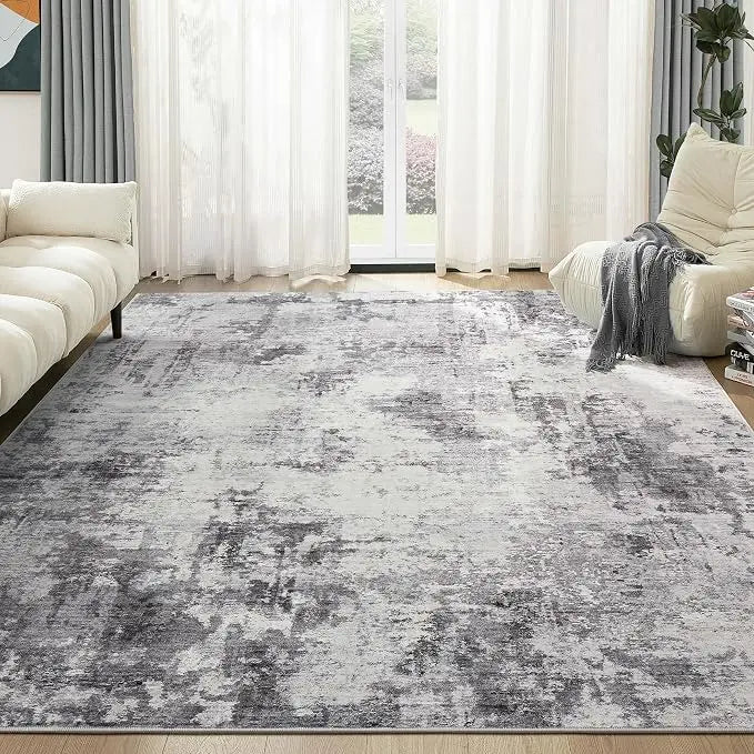 Tapis Salon et Chambre Gris Perle / Abstrait – Maison Lova Maison lova