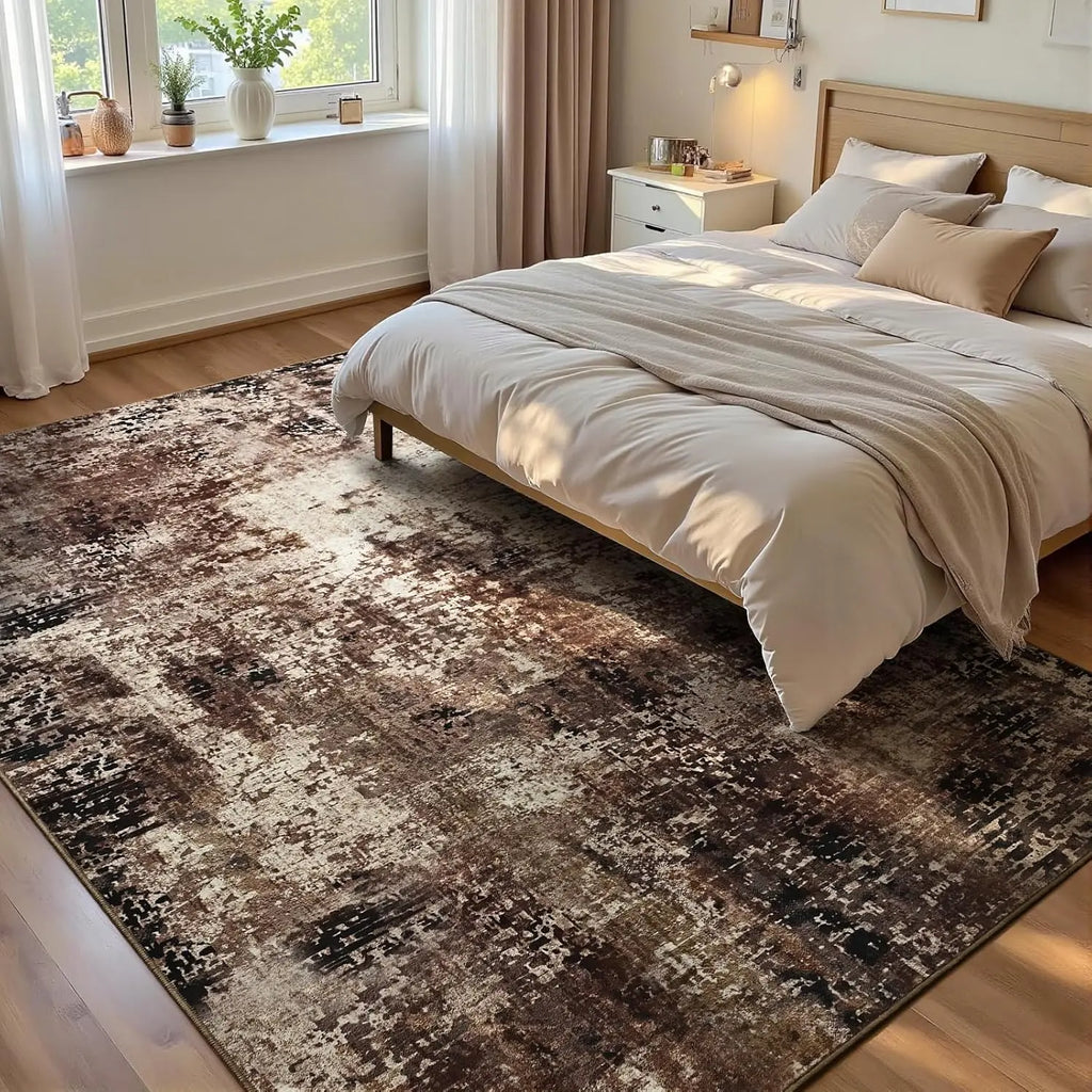 Tapis Salon Brun Chaleureux / Abstrait – Maison Lova Maison lova