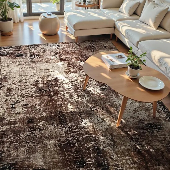 Tapis Salon Brun Chaleureux / Abstrait – Maison Lova Maison lova