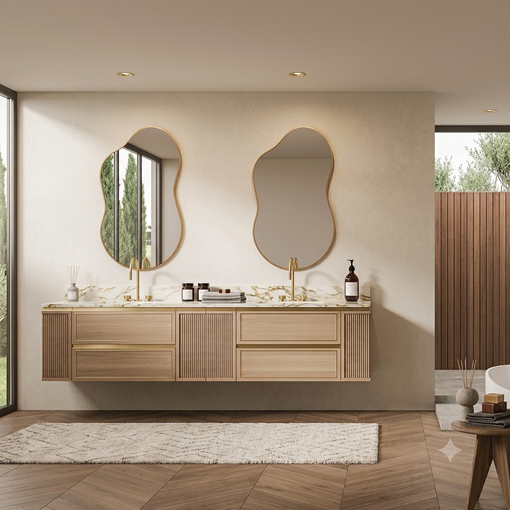 Miroir Mural Organique| Collection Maison Lova