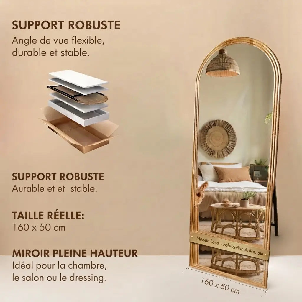 Miroir sur pied, Miroir pleine Collection Maison Lova Maison lova