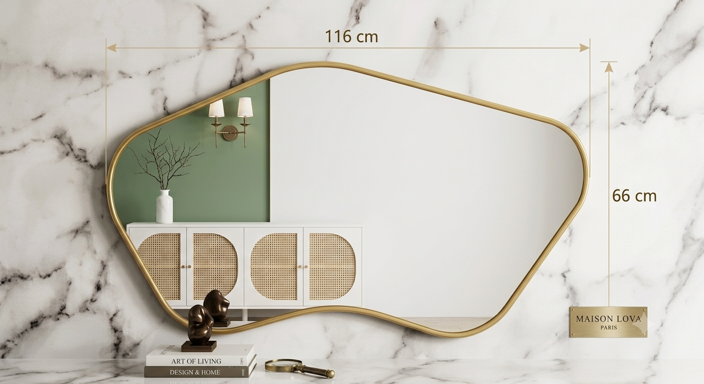 Miroir Mural Organique| Collection Maison Lova