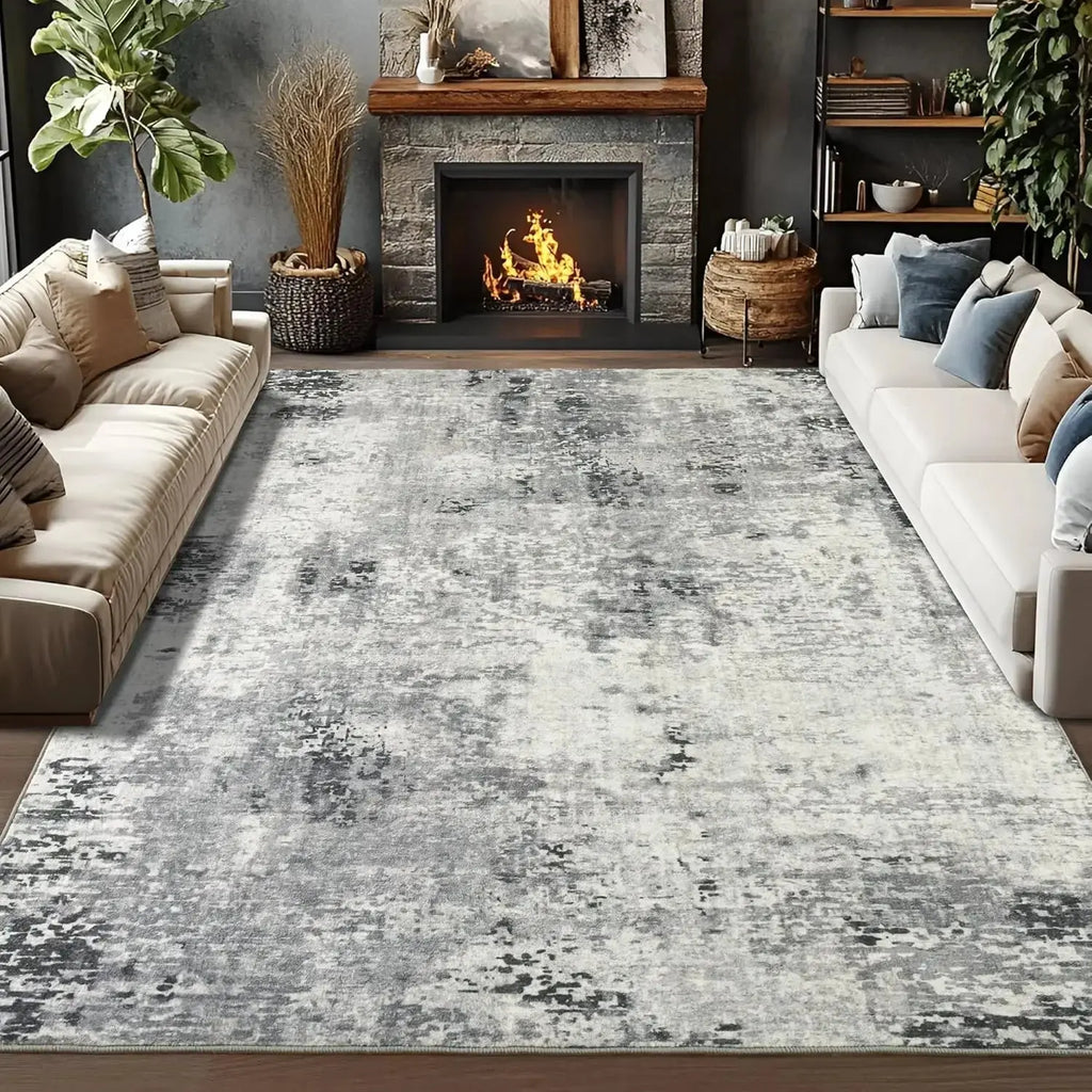 Tapis Salon et Chambre Gris Perle / Abstrait – Maison Lova Maison lova